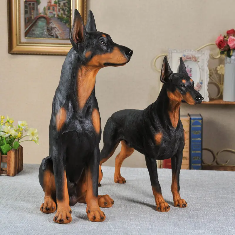 1/6 масштаб модель животного высокая имитация Doberman собаки для 12 'фигурку тела