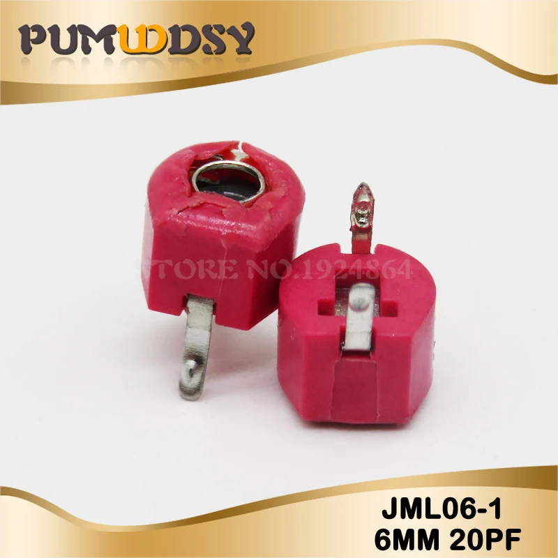 20 штук JML06-1 6 мм 5PF 10PF 20PF 30PF 40PF 50PF 60PF 70PF триммер Регулируемый конденсатор с алюминиевой крышкой, 5P 10P 20P 30P 40P 50P 60P 70P 120