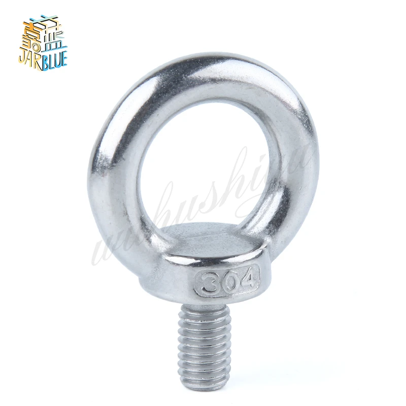 DIN580 M3 M4 M5 M6 M8 M10 M12 Eye Bolt 304 морские подъемные винты из нержавеющей стали Кольцевое