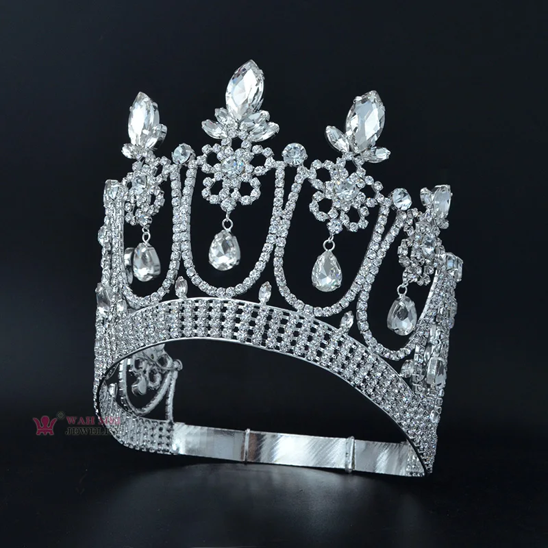 Короны тиары Стразы Кристалл красота конкурс корона свадьба события Свадебные