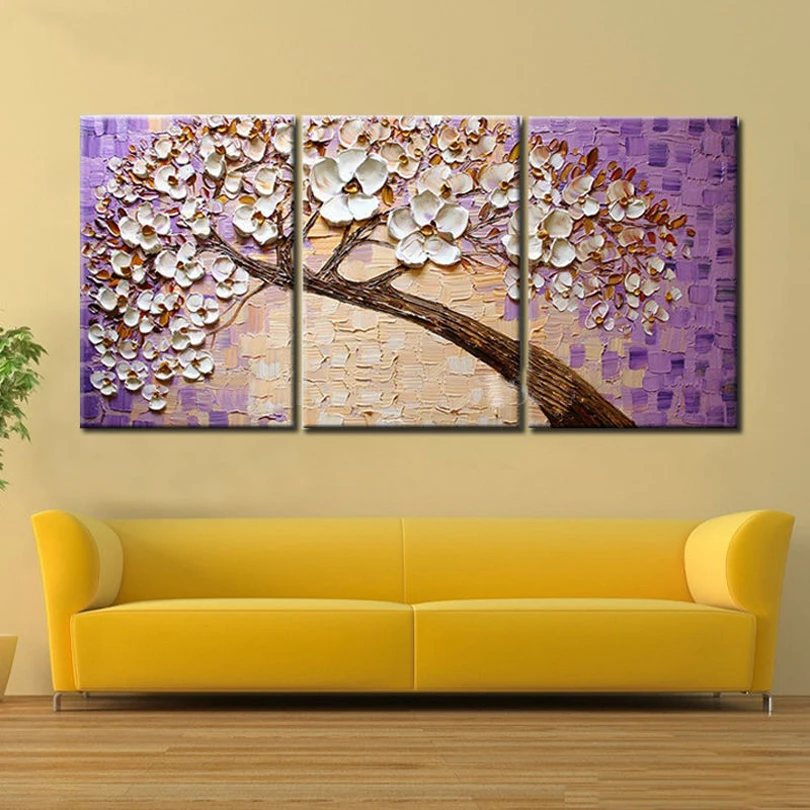 Lucky Tree современная абстрактная картина маслом домашний декор настенное