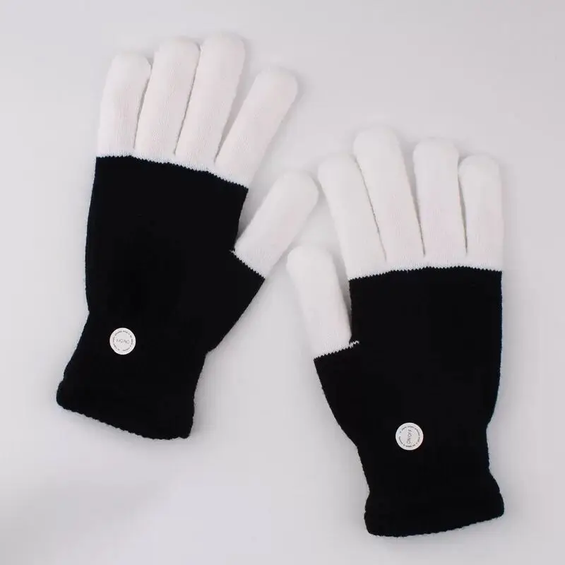 

1000pairs LED Gloves Flashing Multicolor Changing Led Optical Fiber Magic Gloves Light Gloves for Event Party
