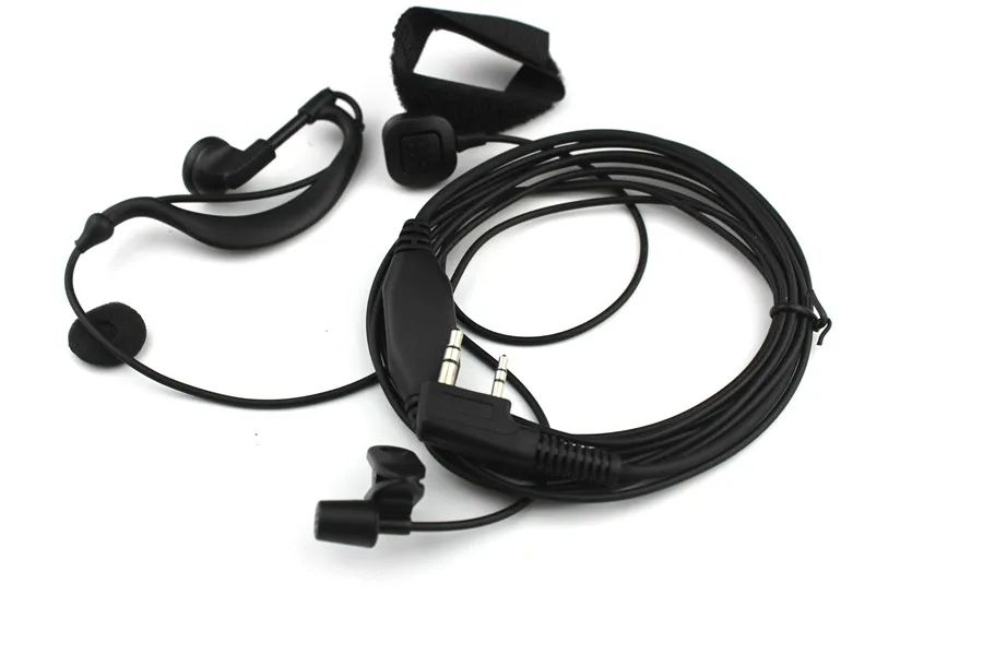 Ушные подвесные наушники PTT с микрофоном тк разъем гарнитура для Kenwood Radio BAOFENG |