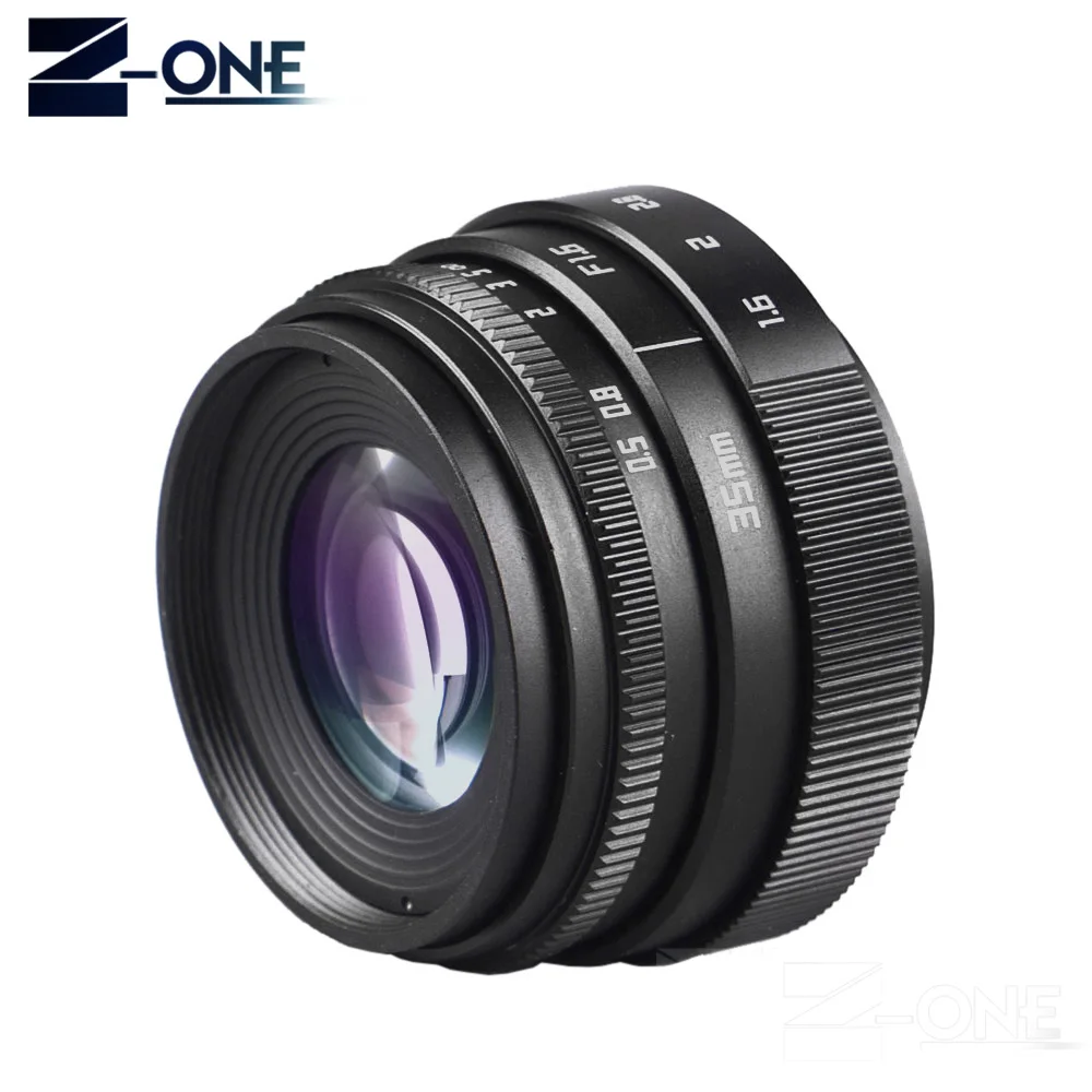 35 мм F1.6 CCTV объектив C крепление объектива камеры + бленда Комплект для Sony NEX 5R F3 7 5N 5C