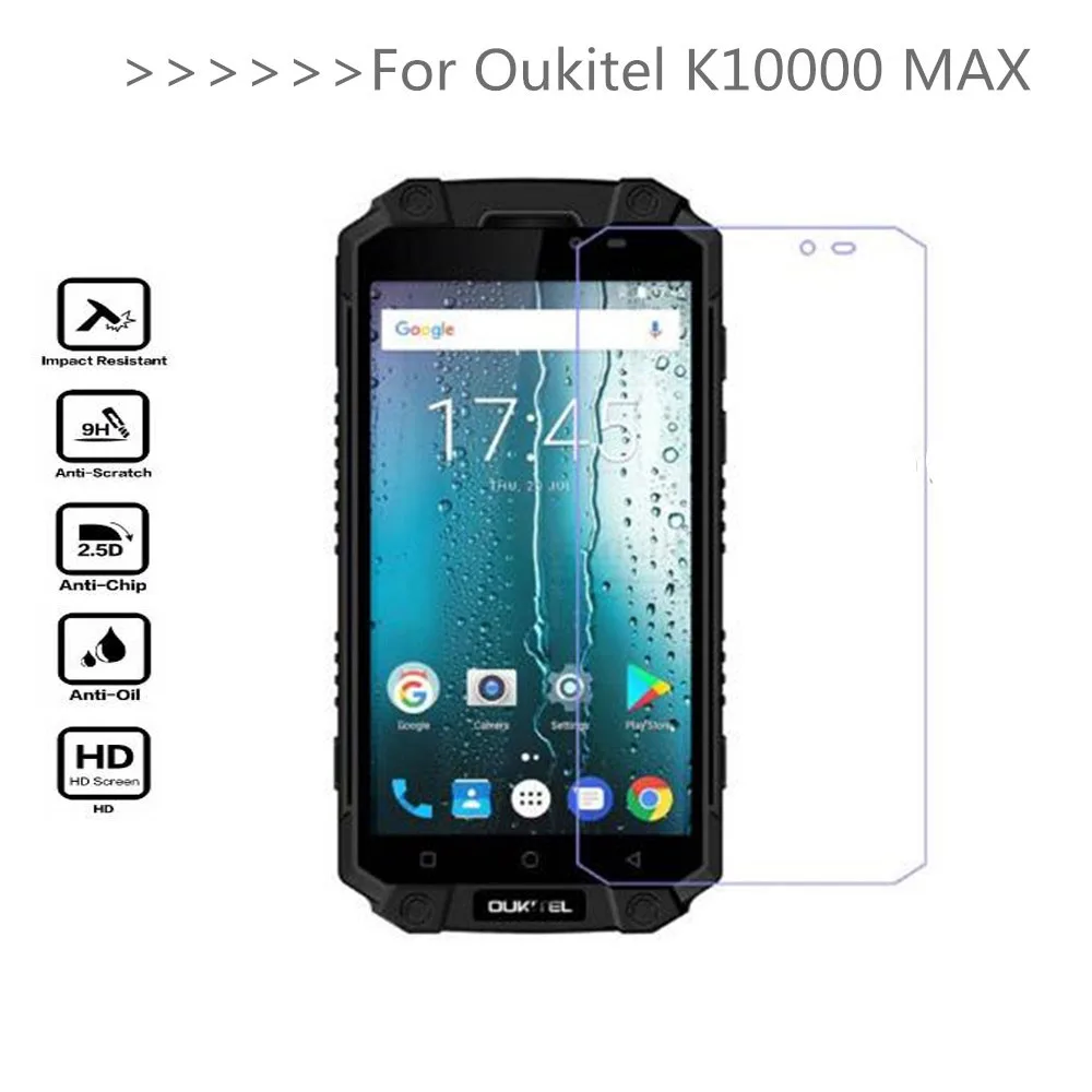 Закаленное стекло для Oukitel K10000 MAX защита экрана 9H 2.5D защитная пленка телефона