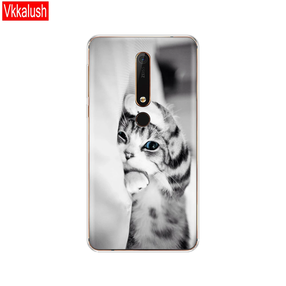 80266 Силиконовый чехол для Nokia 6, 6,1, 7 Plus, 8, 9, Nokia 6, 2018X5X6, чехол из мягкого ТПУ для задней панели телефона, чехол-бампер с рисунком - Цвет: 80266