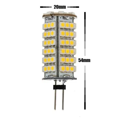 LinFlower 4XG4 102 SMD 3528 LED Автомобилей Лампы СВЕТОДИОДНЫЕ Фонари Прожектор 360 Град 6 Вт 510 LM