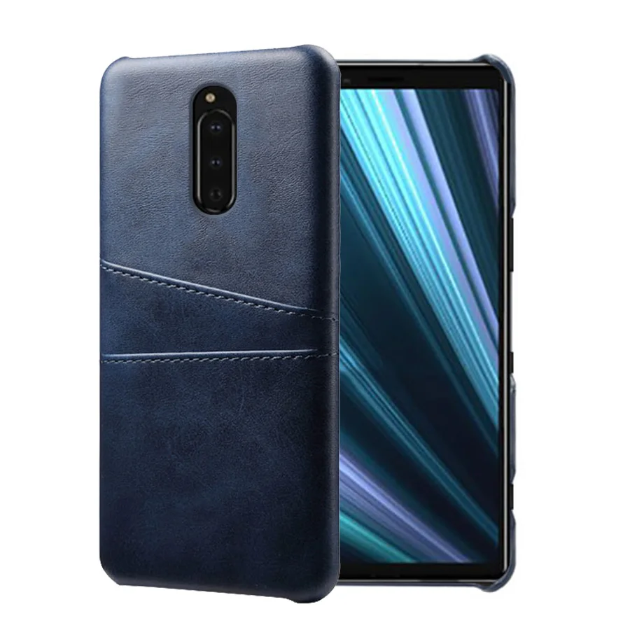 Кожаный держатель для карт чехол для телефона для sony Xperia XZ Premium XZ S XZ1 XZ2 Compact XZ2mini XZ3 XZ4 Z5 Z5mini Plus чехол для телефона