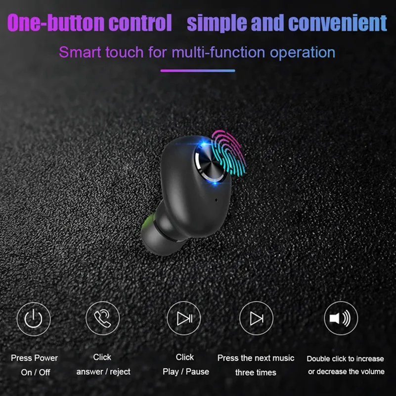 Беспроводные Bluetooth наушники 5 0 Спортивная гарнитура игровая с микрофоном стерео