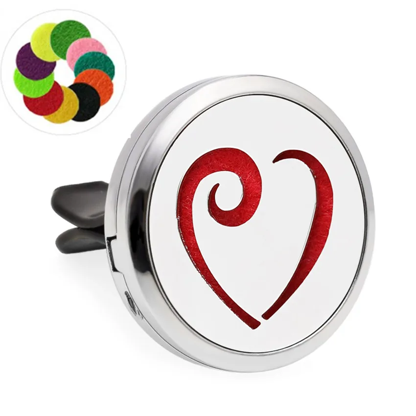 Автомобильный диффузор из стального сплава в виде сердца|diffuser locket|aroma locketlocket diffuser