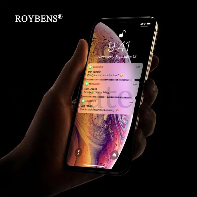 Для iPhone X XS 5 8 &quotзакаленное стекло 5D изогнутое полное покрытие края протектор