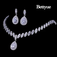 bettyue brand fashion new jewelry sets aaa multicolor zircon gothic personality bridal jewelry for woman wedding charm gift