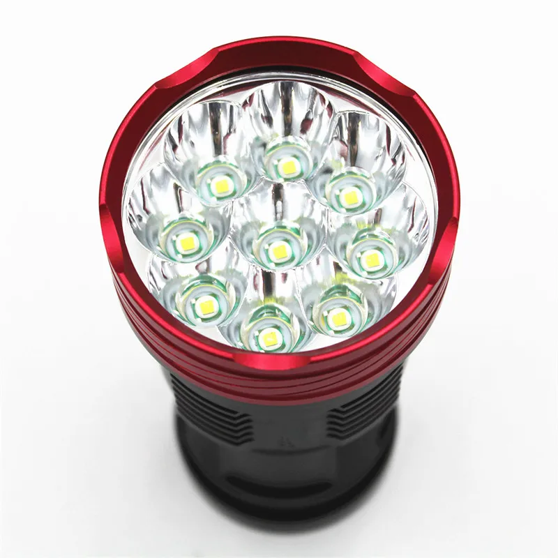 9 * XM L T6 LED 15000 люмен светодиодный фонарик ультра яркий фонарь a фонарик|Фонарики и