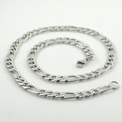 Ожерелье из нержавеющей стали высокого качества с серебряным покрытием цепь для