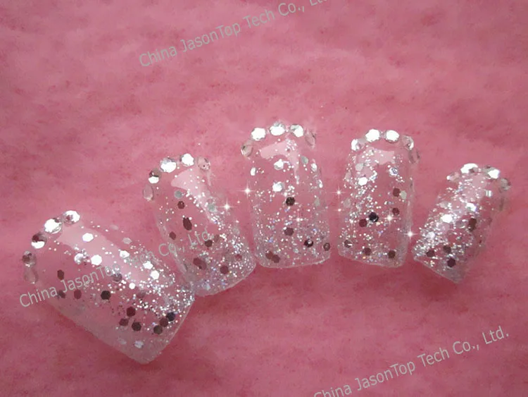 Лазерный порошок для ногтей шестигранный блестящий украшение полоски из ПВХ