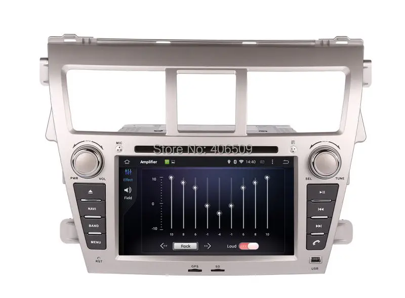 Android 7 1 Автомобильный DVD плеер для Toyota Vios 2007-2013 с GPS навигацией Радио BT USB SD RCA AUX WIFI