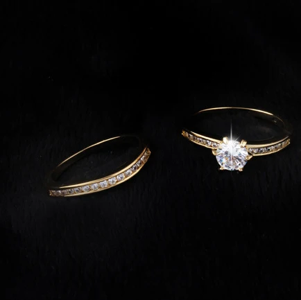 2015 модный дизайн благородное покрытие искусственное золото наборы из циркона