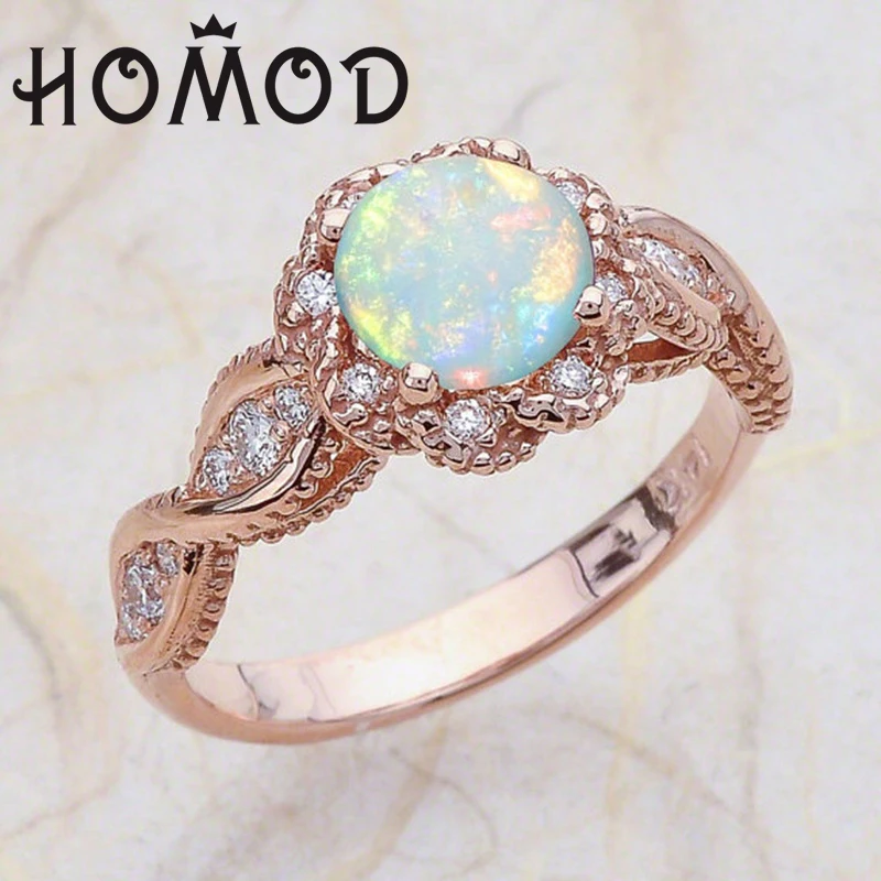 HOMOD модное Радужное кольцо с драгоценными камнями для женщин высокое качество
