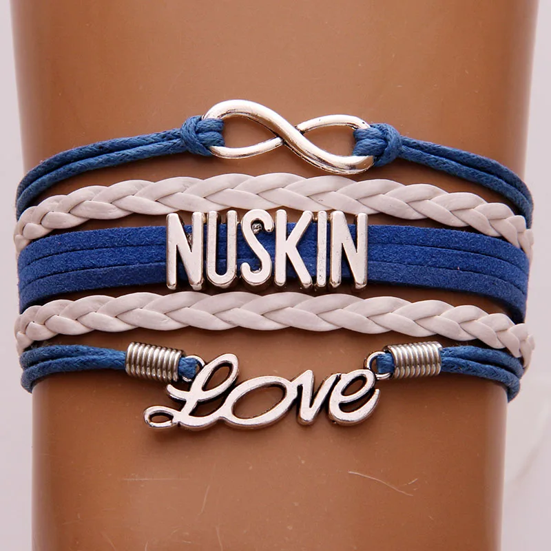 (10 шт./лот) Infinity Love NUSKIN Подвеска для браслета в форме сердца серый Withe Многослойные