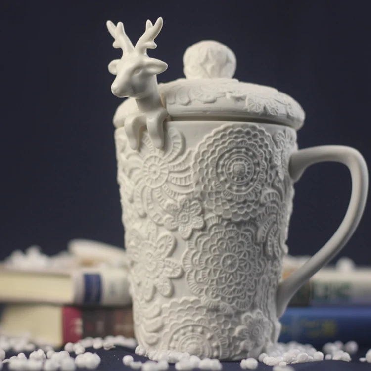 

Рождественские кружки, милая кофейная чашка Milu Deer, чашки для молока, керамическая кружка для снега, чашка для завтрака, рождественский подар...