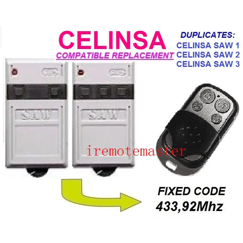 3 шт. пульт дистанционного управления CELINSA S 10 1 2 4 канала 433 92 МГц|Пульты ДУ| |