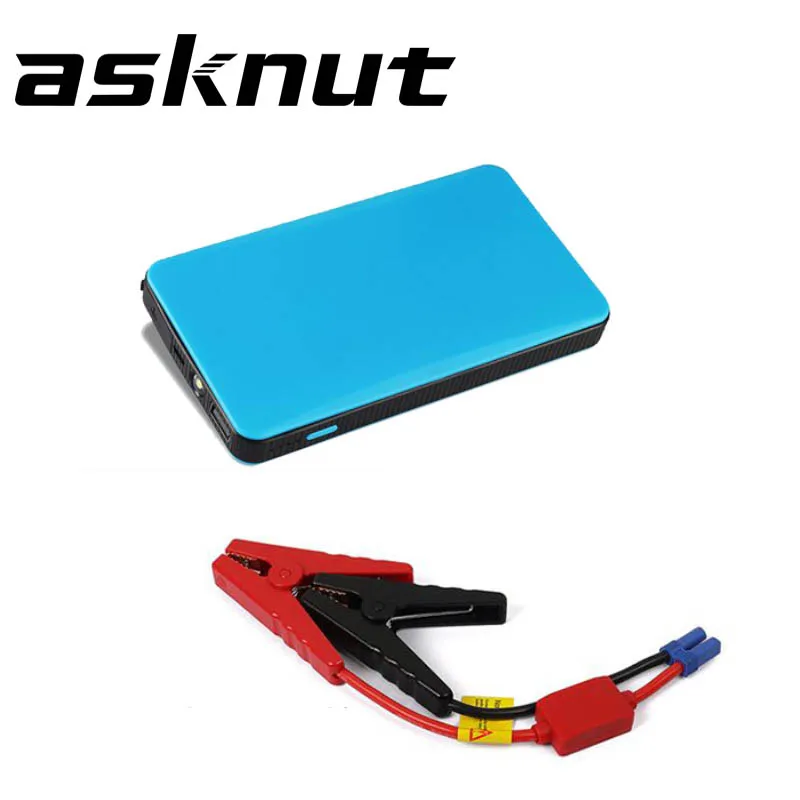 Asknut car jump starter 12000mAh portable power bank battery 12v Multi-Function Emergency LED | Электроника
