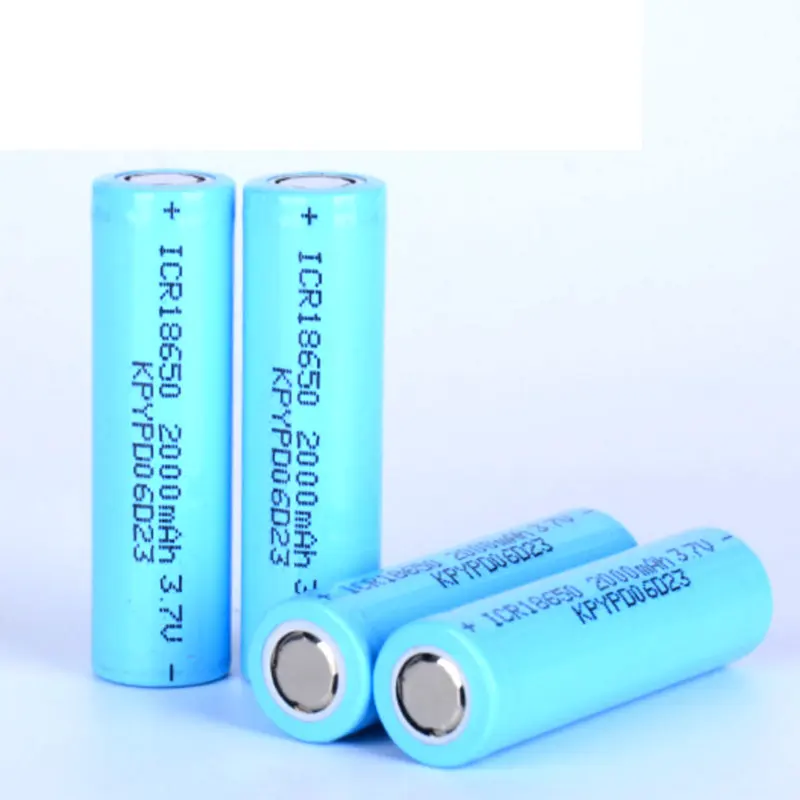 4 шт./лот Быстрая доставка 18650 2000 mAh 3 7 V литий ионная аккумуляторная батарея