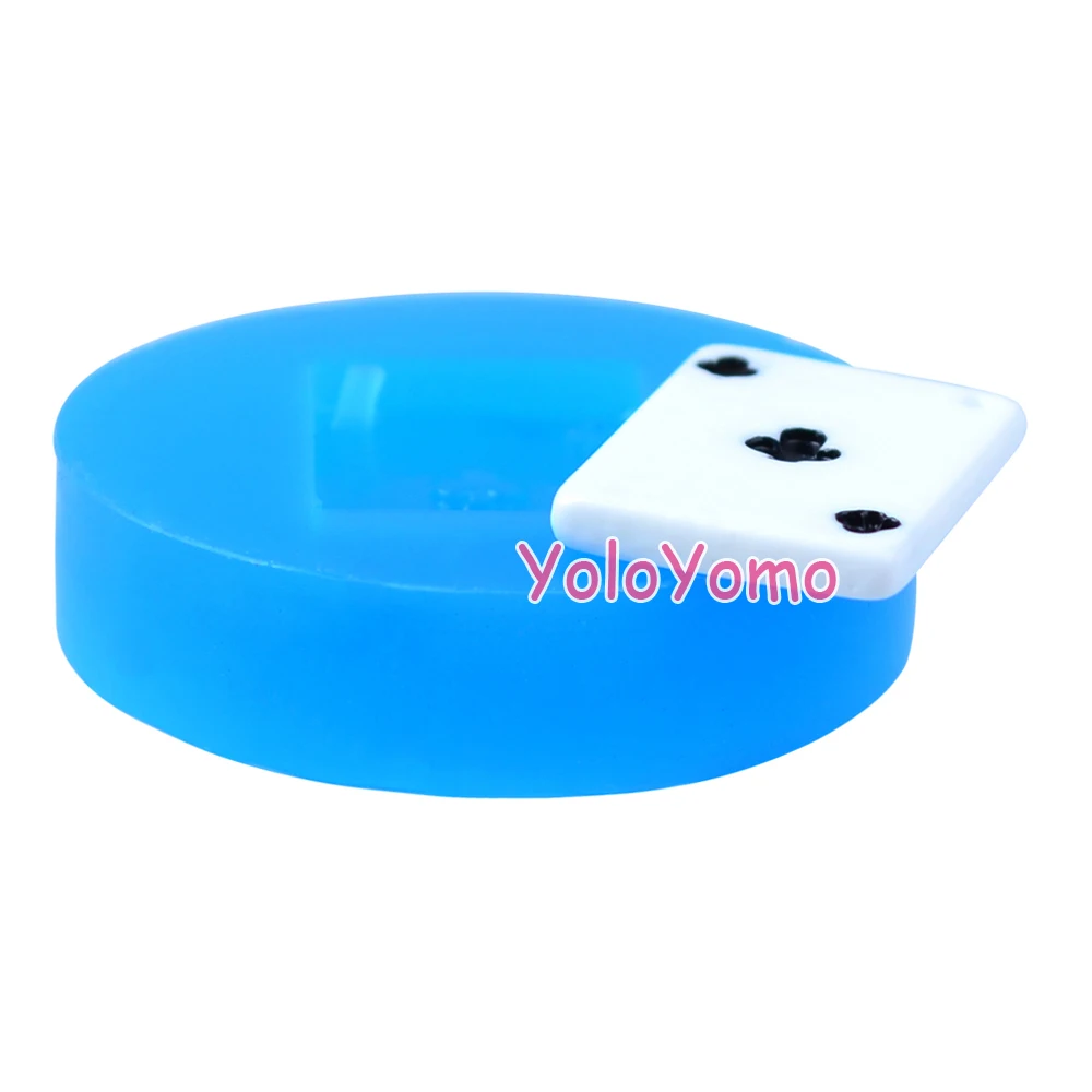 P706YL 21 2 мм туз клубов игральные карты силиконовая форма-покер торт Декорации