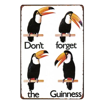 SA3056 Guinness Vintage Metal Plaques Wall Art Kitchen Party Home Retro Craft Bar Decoration 30X20CM SA-2013 - Цвет: SA3056