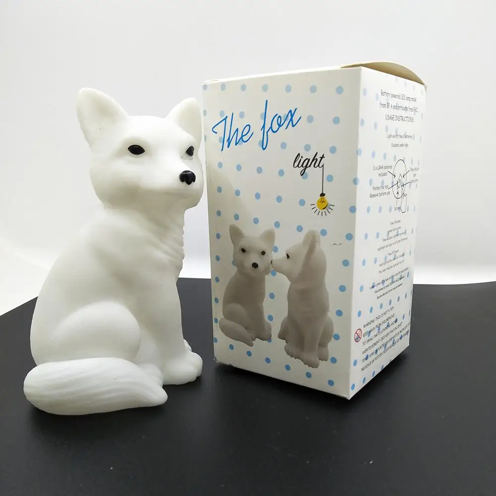 HobbyLane Cute Cartoon Animal LED Night Light Rabbit Fox Owl Shape Lights Luminous Toys Home Decoration Kids Gift