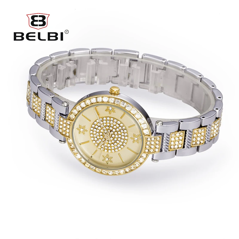 Новые Ретро Женские часы Роскошный полный алмазов Pin циферблат Для женщин