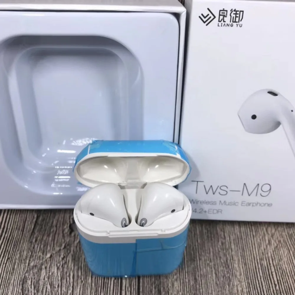 M9 TWS Беспроводные Bluetooth 4 2 наушники двойные мини сенсорные стерео гарнитура с