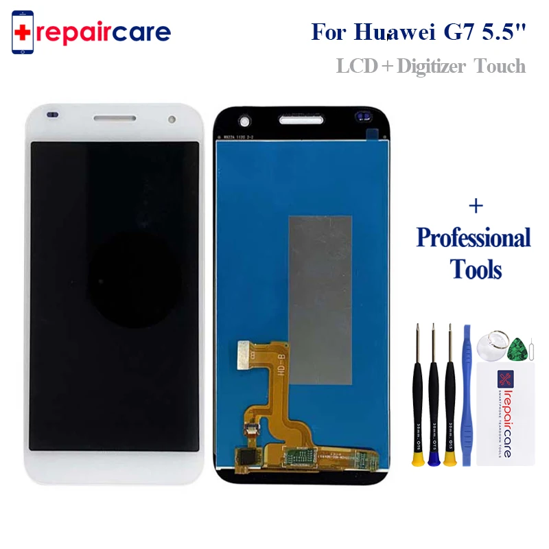 

5,5 "сенсорный ЖК-экран для Huawei G7 с рамкой для Huawei G7-L03 G7-L01 дисплей дигитайзер в сборе запасные части