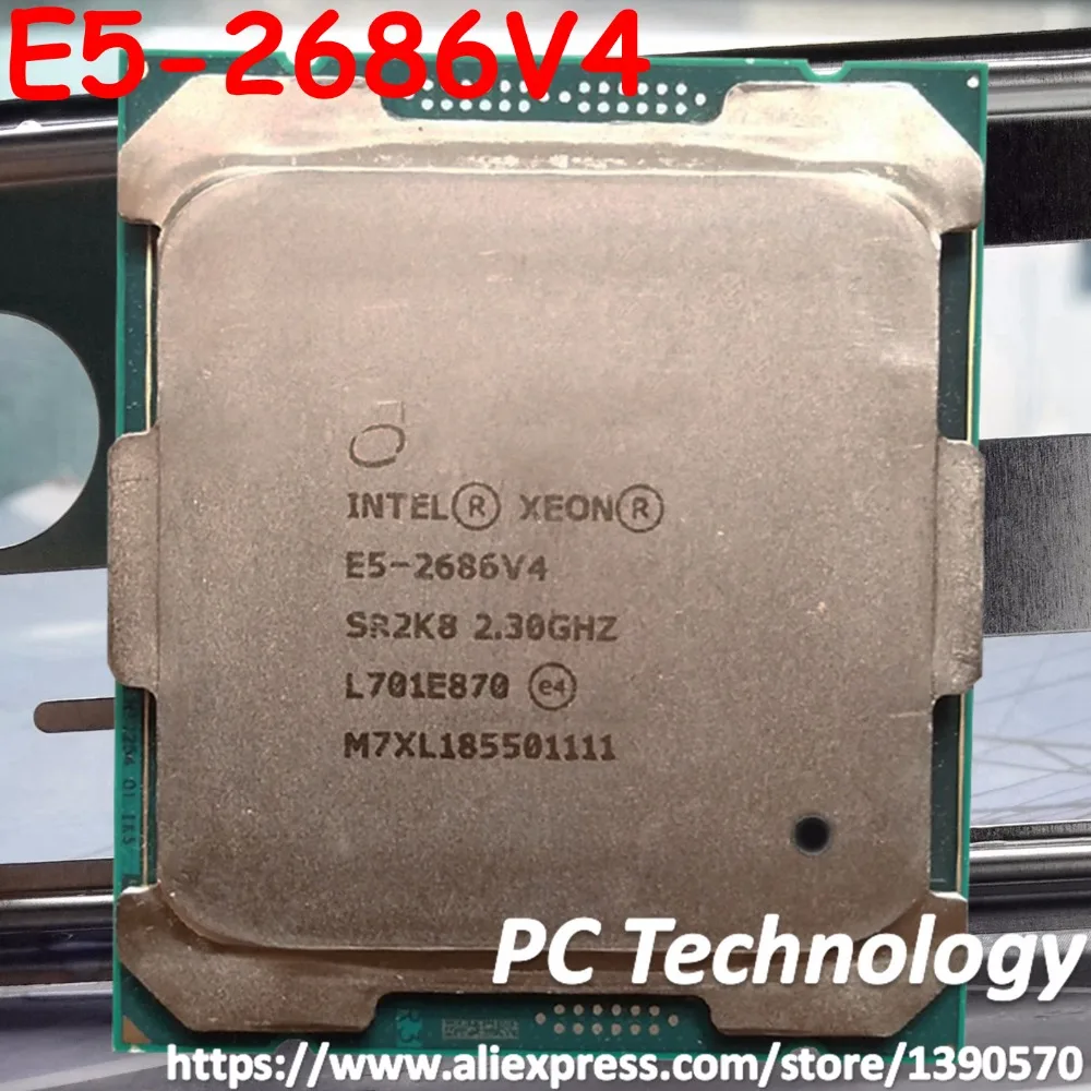 Оригинальный процессор Intel Xeon 2 30 ГГц 18 ядер 45 МБ кэш памяти E5 2686 V4 2686V4 5 8 145 вт