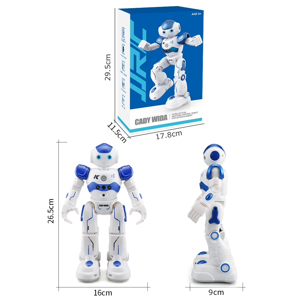 JJR/C JJRC R2 CADY WINI Intelligent Programming Gesture Control Robot RC Toy Gift for Children Kids Entertainment Music | Игрушки и
