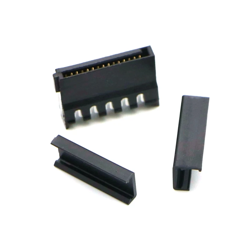 50 шт./лот черный разъем питания SATA 15Pin мама с крышкой.|Компьютерные кабели и