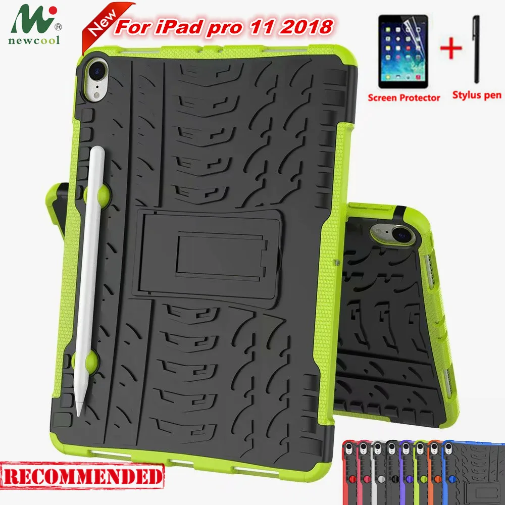 Для ipad pro 11 чехол подставка для 2018 планшета TPU + сверхмощный Броня гибридная