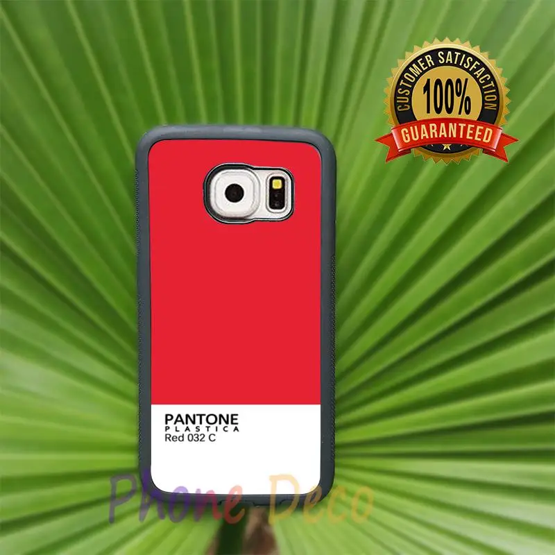 Pantone Красный 032 C моды сотовый телефон случаях для Samsung S3 S4 S5 S6 край плюс S7 note7 note3