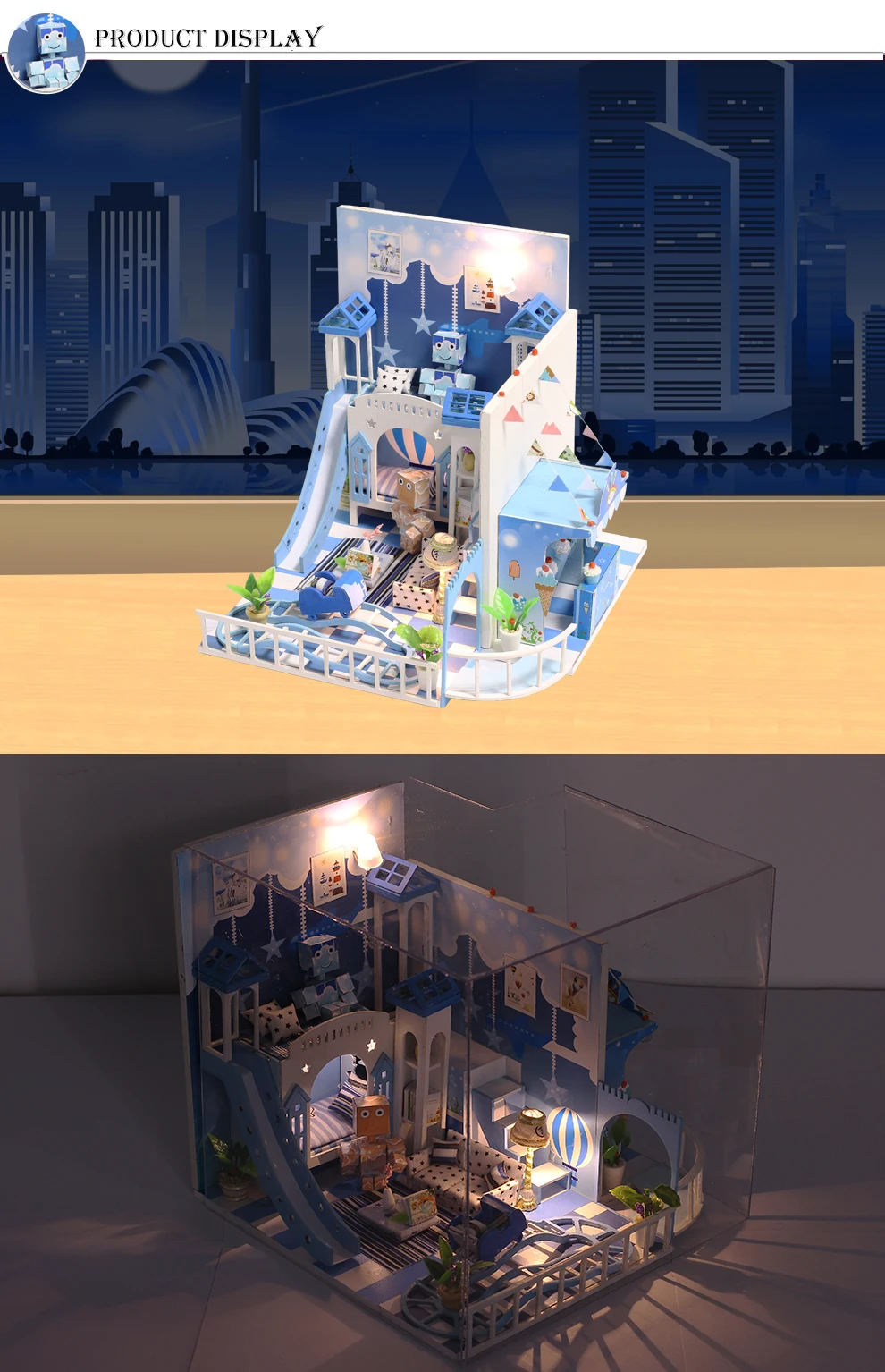 DIY деревянный дом Кукольный дом дети маленькое пожелание собрать 3D миниатюры кукольный домик модель мини кукольные домики мебель игрушки для детей