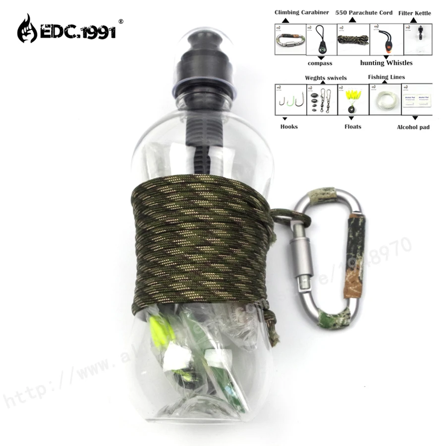 EDC.1991 10 в 1 экстренное снаряжение экстренного выживания для кемпинга на открытом