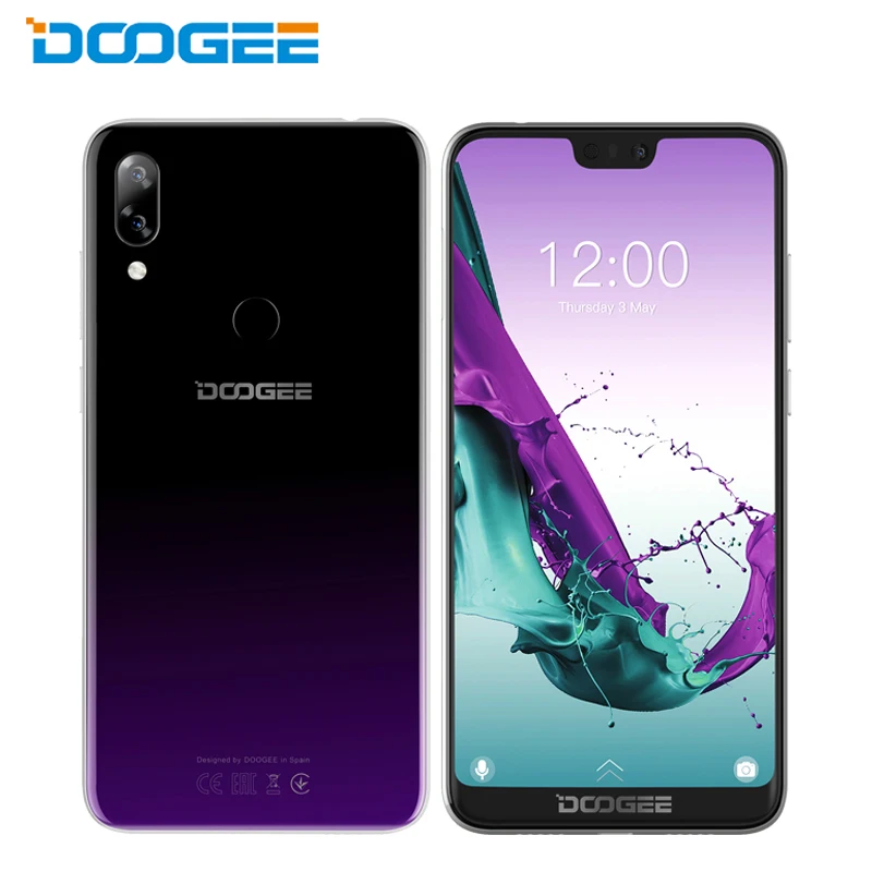DOOGEE N10 5.84inch FHD+ 19:9 Display 3GB+32GB SC9863A Octa Core Android 8.1 Dual 16.0MP 3360mAh Smartphone Mobile Phone Мобильные