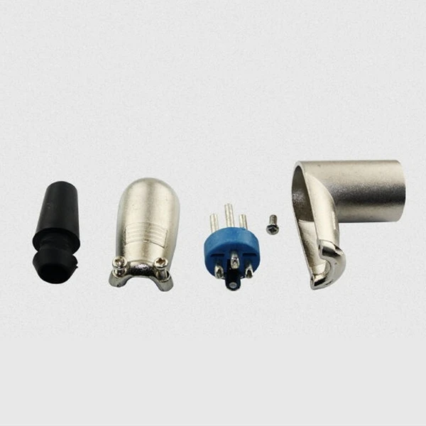 4 шт. XLR 3 контактный Штекерный разъем микрофонный кабель прямоугольный адаптер 90
