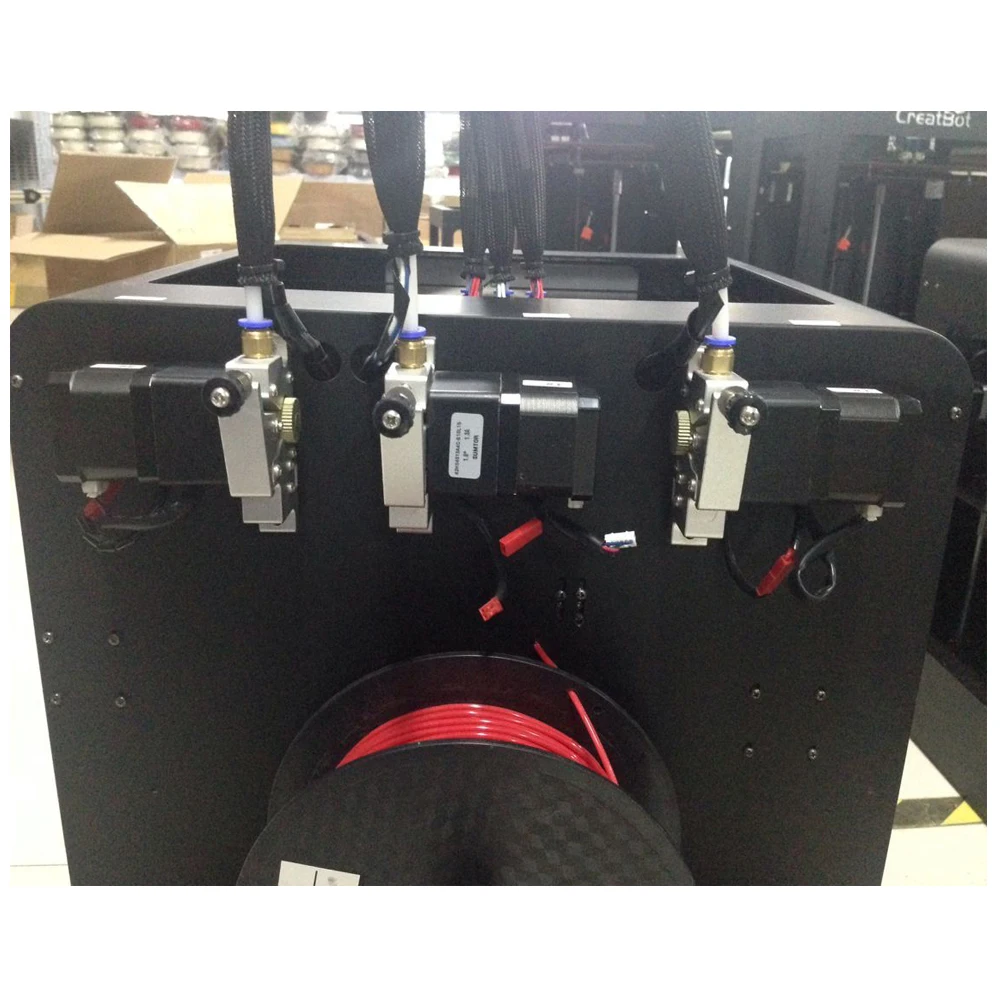 DE03 Largest  Ultra Wide Triple Extruders Metal Frame 3D Printer Build Size 400*300*300 mm CreatBot 2KG Filaments