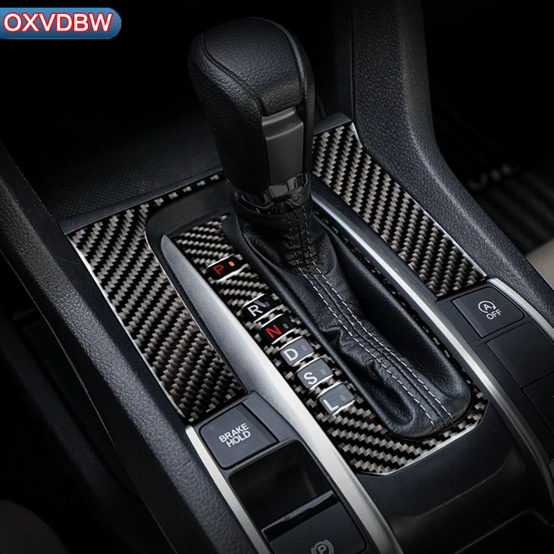 Для салона автомобиля Honda civic панель переключения передач из углеродного волокна