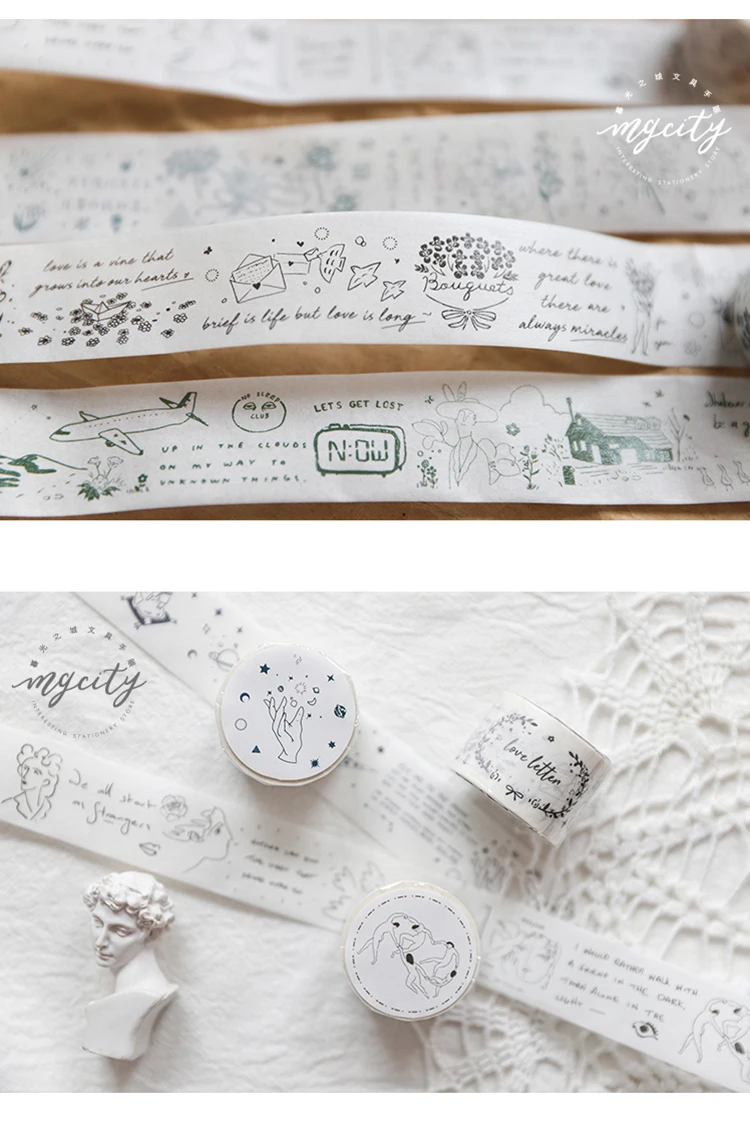 Вкусная еда Alice Flowers Collage Bullet Journal набор декоративного скотча васи клейкая лента DIY Скрапбукинг наклейка этикетка маскирующая лента