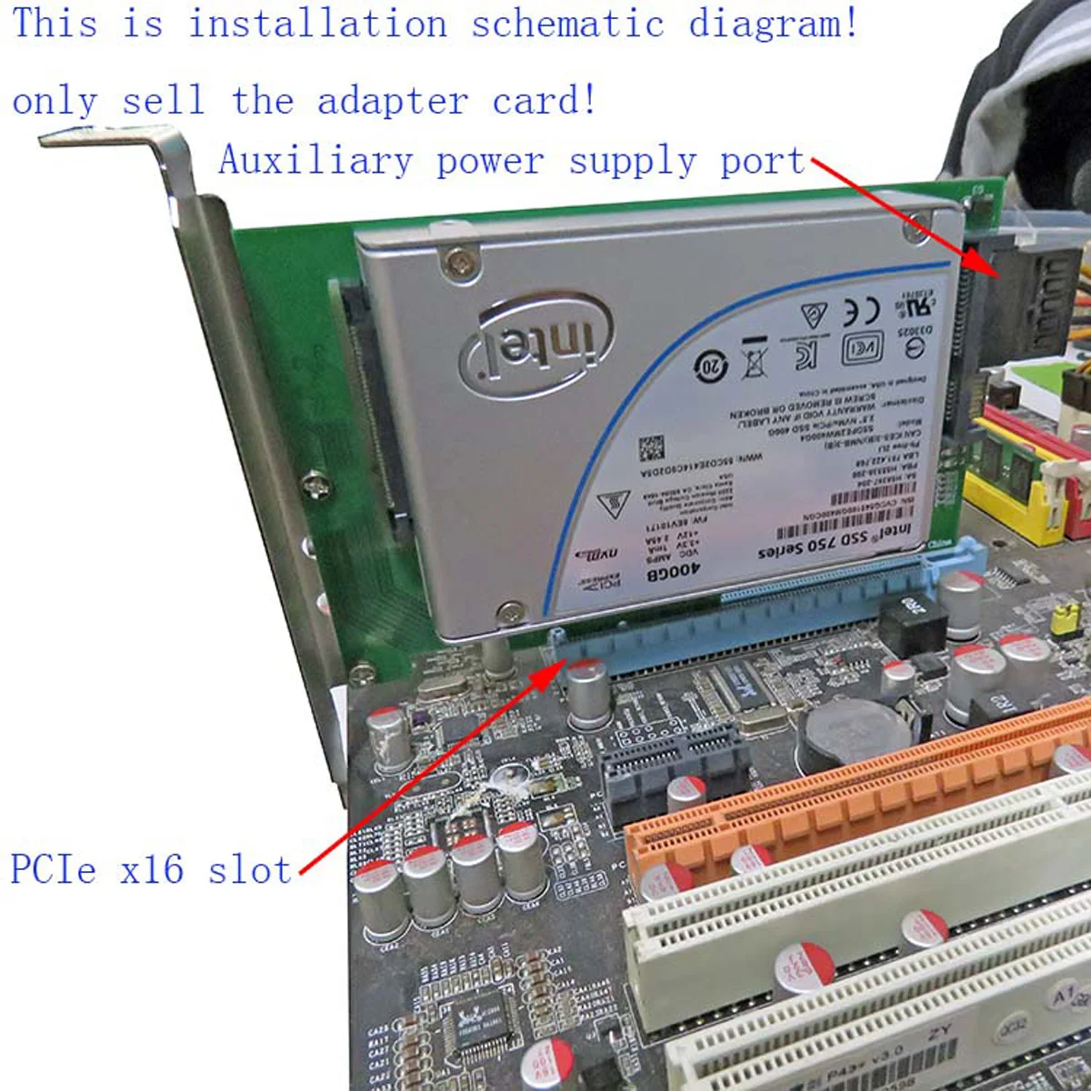 Chenyang PCI E 3 0x4 полосы к U.2 U2 комплект SFF 8639 хост адаптер для материнской платы Intel и 750