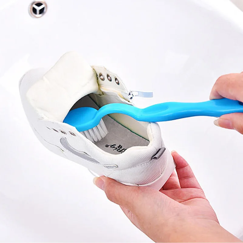 Double-headed long handle cleaning shoe brush Shoe inner side Decontamination Toilet decontamination | Дом и сад