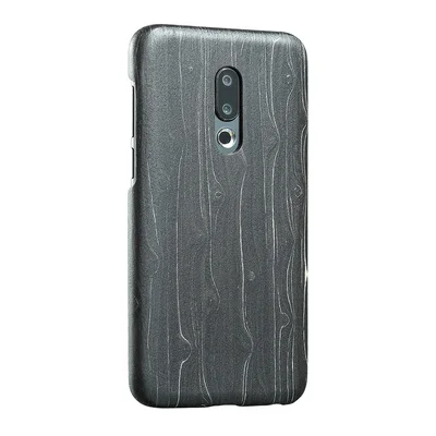 Натуральный Деревянный чехол для телефона для MEIZU 16th 16th Plus, чехол, бамбук/орех/палисандр/Черное ледяное дерево/оболочка(настоящее дерево - Цвет: 16thPlus Black ice