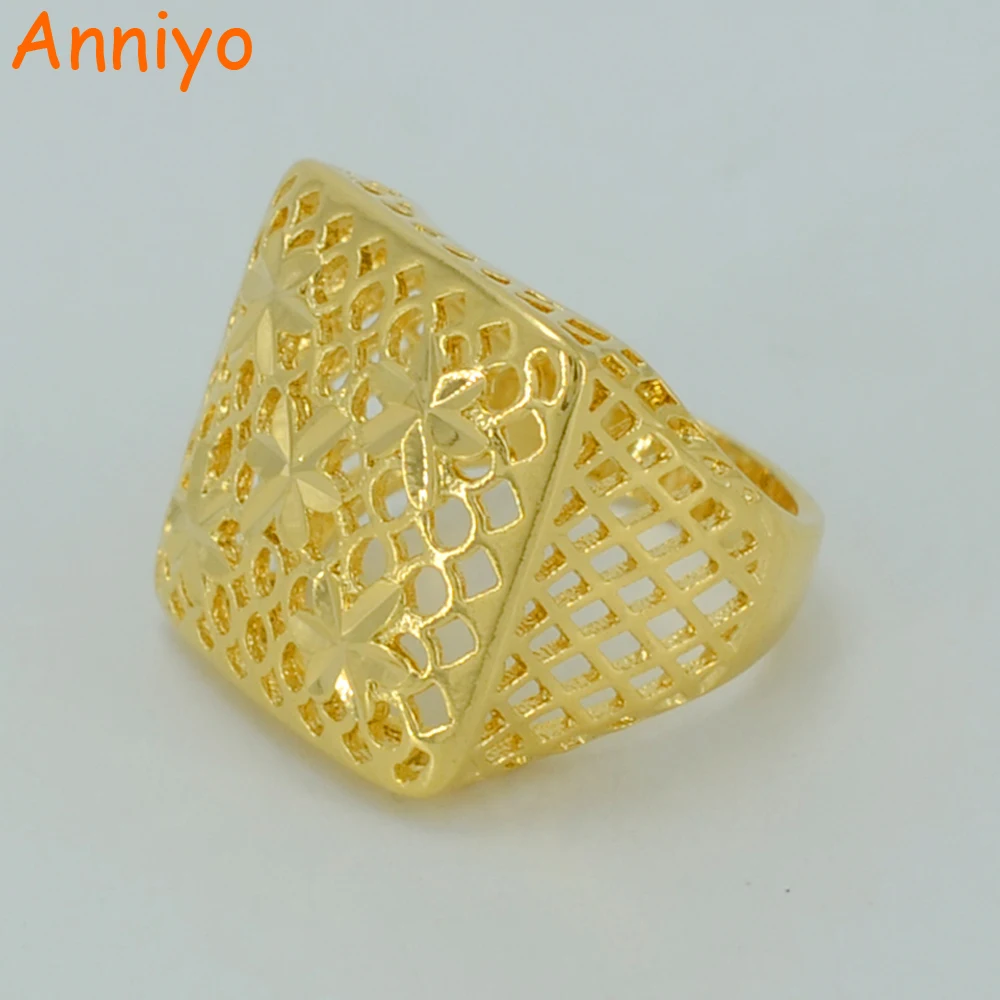 Anniyo цвета золота кольцо для женщин/девушек ювелирные изделия невесты эфиопской - Фото №1