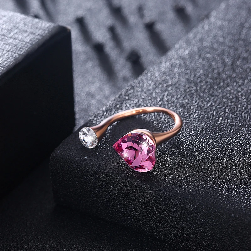 Серьги-подвески с кристаллами Swarovski розовое золото серебро 925 пробы | Украшения и